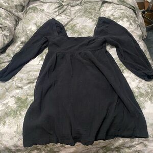 J. Crew Black Cotton Dress